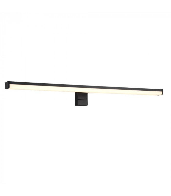 Lino Modern 60cm Bathroom Wall Lamp Black Matt 3000K IP44-1