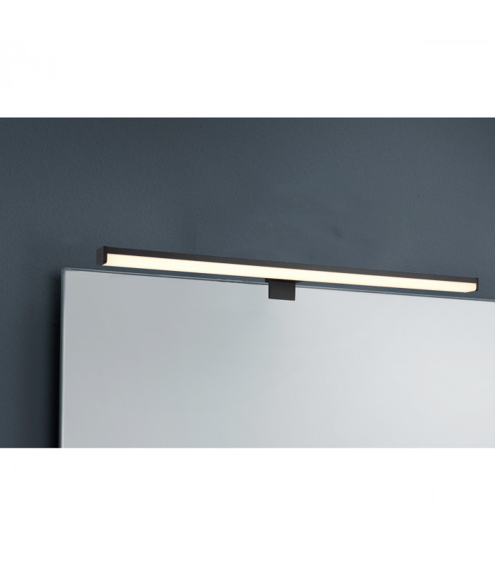 Lino Modern 60cm Bathroom Wall Lamp Black Matt 3000K IP44-5