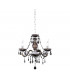 Lüster Classic 3 Light Multi Arm Chandelier Chrome Black-3