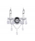 Lüster Modern 2 Light Candle Wall Lamp Chrome-2