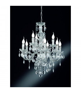 Lüster Classic 9 Light Multi Arm Chandelier Chrome-1