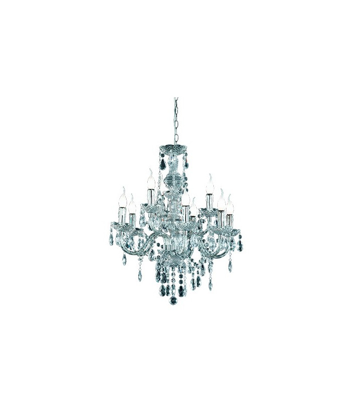 Lüster Classic 9 Light Multi Arm Chandelier Chrome-2