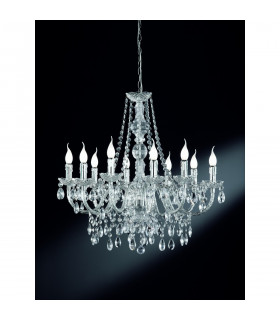 Lüster Classic 10 Light Multi Arm Chandelier Chrome-1