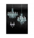 Lüster Classic 10 Light Multi Arm Chandelier Chrome-2