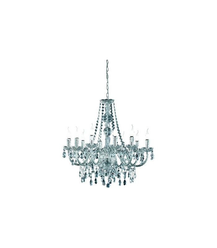 Lüster Classic 10 Light Multi Arm Chandelier Chrome-4
