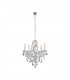 Lüster Classic 5 Light Multi Arm Chandelier Chrome Clear-1