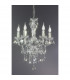 Lüster Classic 5 Light Multi Arm Chandelier Chrome Clear-3