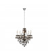 Lüster Classic 5 Light Multi Arm Chandelier Chrome Black-1