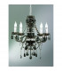 Lüster Classic 5 Light Multi Arm Chandelier Chrome Black-3