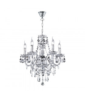 Lüster Young living 5 Light Multi Arm Chandelier Chrome-1