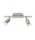 Nimes Modern 2 Light Twin Ceiling Spotlight Nickel Matt 3000K-2