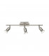 Nimes Modern 3 Light Ceiling Spotlight Bar Nickel Matt 3000K-1