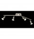 Nimes Modern 4 Light Ceiling Spotlight Bar Nickel Matt 3000K-1