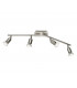Nimes Modern 4 Light Ceiling Spotlight Bar Nickel Matt 3000K-2