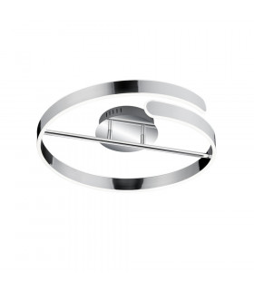Parma Modern LED Semi Flush Light Chrome 4000K-1