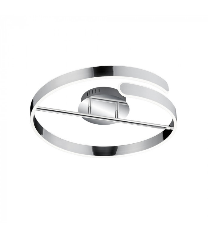 Parma Modern LED Semi Flush Light Chrome 4000K-1