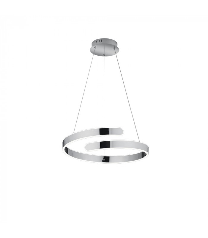Parma Modern LED Pendant Ceiling Light Chrome 4000K-1