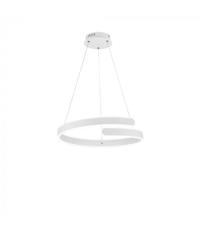 Parma Modern LED Pendant Ceiling Light White Matt 4000K-1