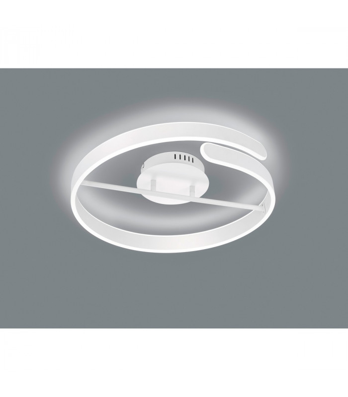 Parma Modern LED Semi Flush Light White Matt 4000K-2
