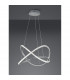 Rubin Modern RGBW LED Pendant Ceiling Light Brushed aluminium 3000K Remote control-2