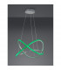 Rubin Modern RGBW LED Pendant Ceiling Light Brushed aluminium 3000K Remote control-4