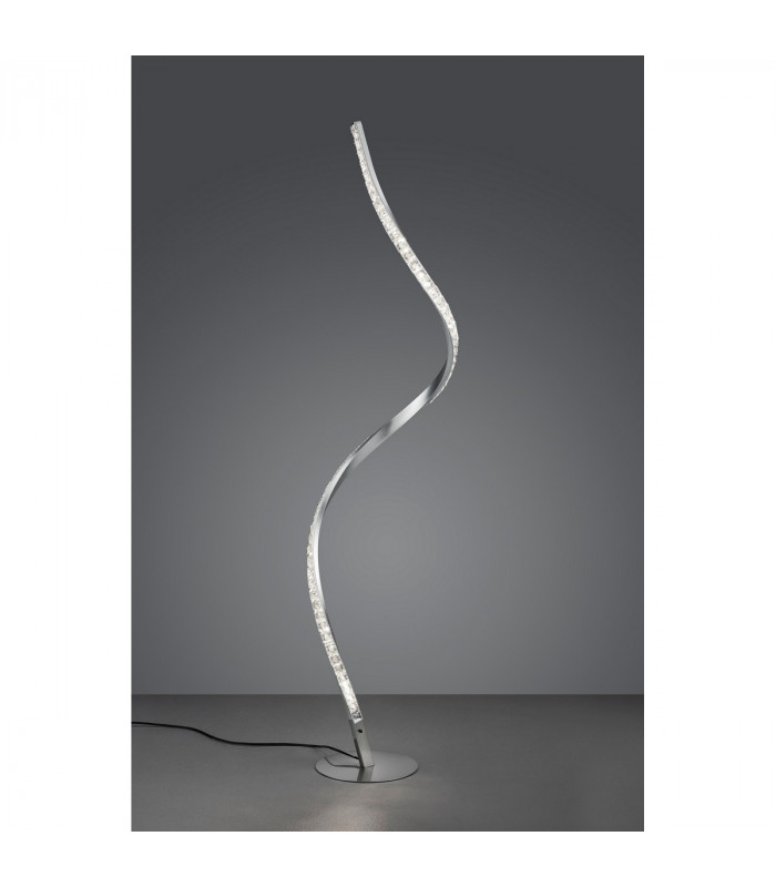 Rubin Modern RGBW LED Integrated Floor Lamp Brushed aluminium 3000K Remote control-2