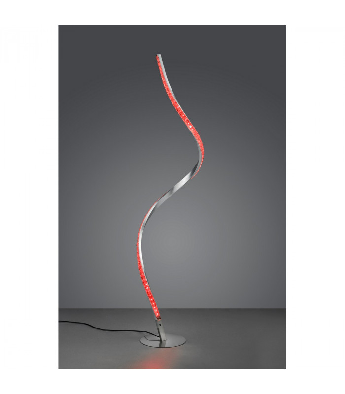 Rubin Modern RGBW LED Integrated Floor Lamp Brushed aluminium 3000K Remote control-4