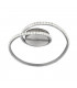 Rubin Modern RGBW LED Semi Flush Light Brushed aluminium 3000K Remote control-1