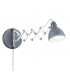 Scissor Modern Dome Wall Lamp concrete look-2