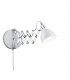 Scissor Modern Dome Wall Lamp White Matt-3