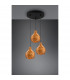 Sprout Modern 3 Light Cluster Pendant Ceiling Light natural finish-2