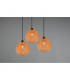 Sprout Modern 3 Light Cluster Pendant Ceiling Light natural finish-3