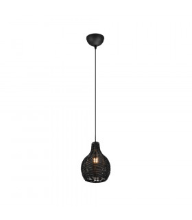 Sprout Modern Wire Frame Pendant Ceiling Light Black-1