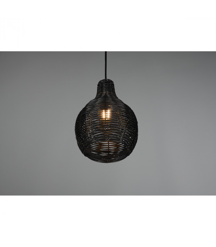 Sprout Modern Wire Frame Pendant Ceiling Light Black-4