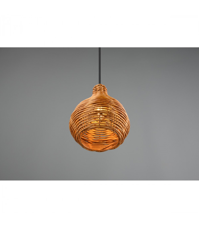 Sprout Modern Wire Frame Pendant Ceiling Light natural finish-4