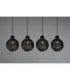 Sprout Modern 4 Light Bar Pendant Ceiling Light Black-4
