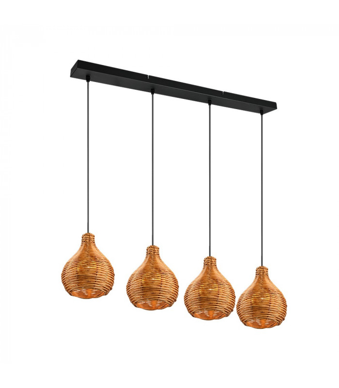 Sprout Modern 4 Light Bar Pendant Ceiling Light natural finish-1
