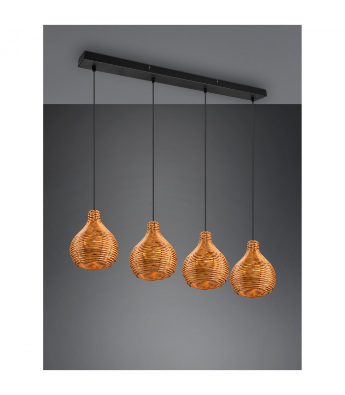 Sprout Modern 4 Light Bar Pendant Ceiling Light natural finish-2