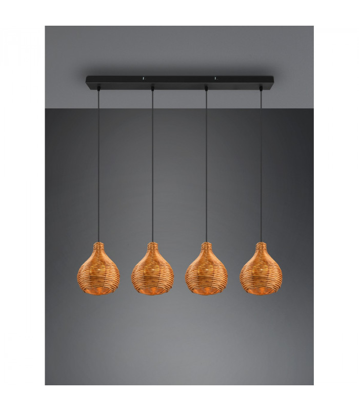 Sprout Modern 4 Light Bar Pendant Ceiling Light natural finish-3