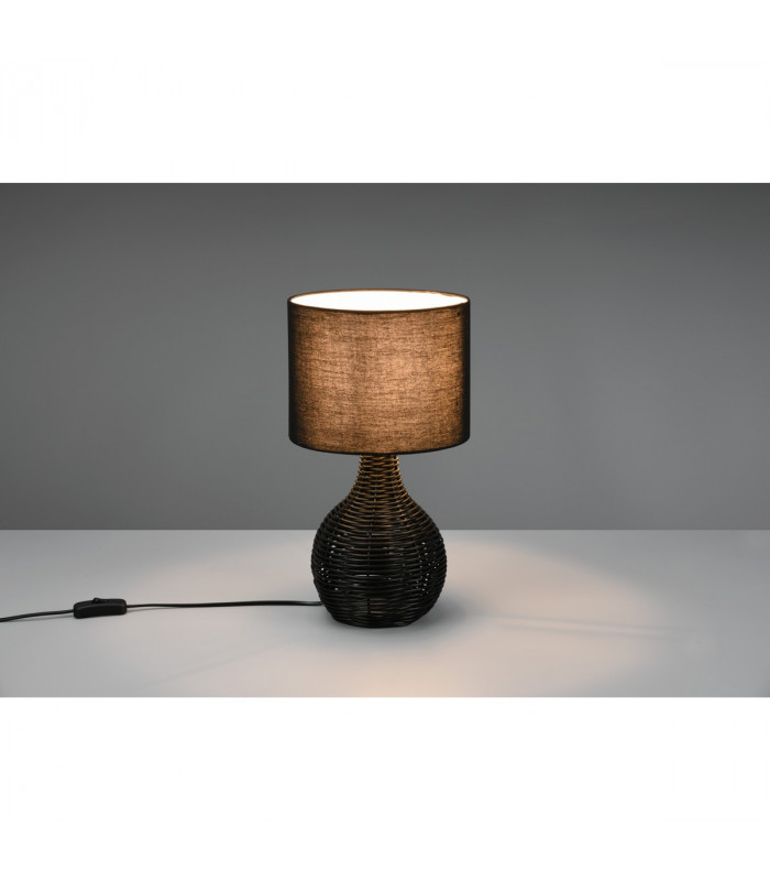 Sprout Modern Table Lamp with Round Shade Black-2
