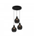 Sprout Modern 3 Light Cluster Pendant Ceiling Light Black-1
