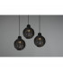 Sprout Modern 3 Light Cluster Pendant Ceiling Light Black-3