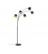 Tommy Modern 5 Light Multi Arm Floor Lamp Black Matt with Footswitch-4