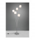 Tommy Modern 5 Light Multi Arm Floor Lamp Nickel Matt with Footswitch-2