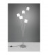 Tommy Modern 5 Light Multi Arm Floor Lamp Nickel Matt with Footswitch-3