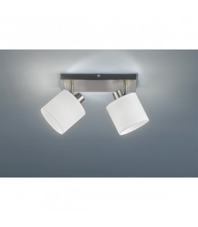 Tommy Modern 2 Light Twin Ceiling Spotlight Nickel Matt-1