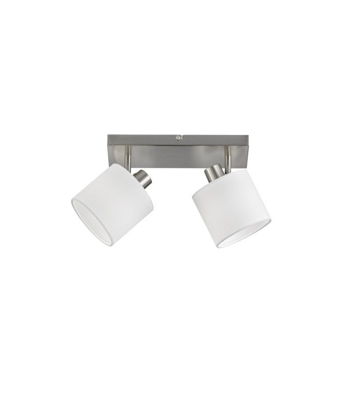 Tommy Modern 2 Light Twin Ceiling Spotlight Nickel Matt-2