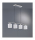 Tommy Modern 4 Light Bar Pendant Ceiling Light Nickel Matt-1