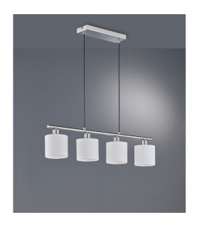 Tommy Modern 4 Light Bar Pendant Ceiling Light Nickel Matt-1