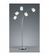 Tommy II Modern 5 Light Multi Arm Floor Lamp Nickel Matt with Footswitch-2